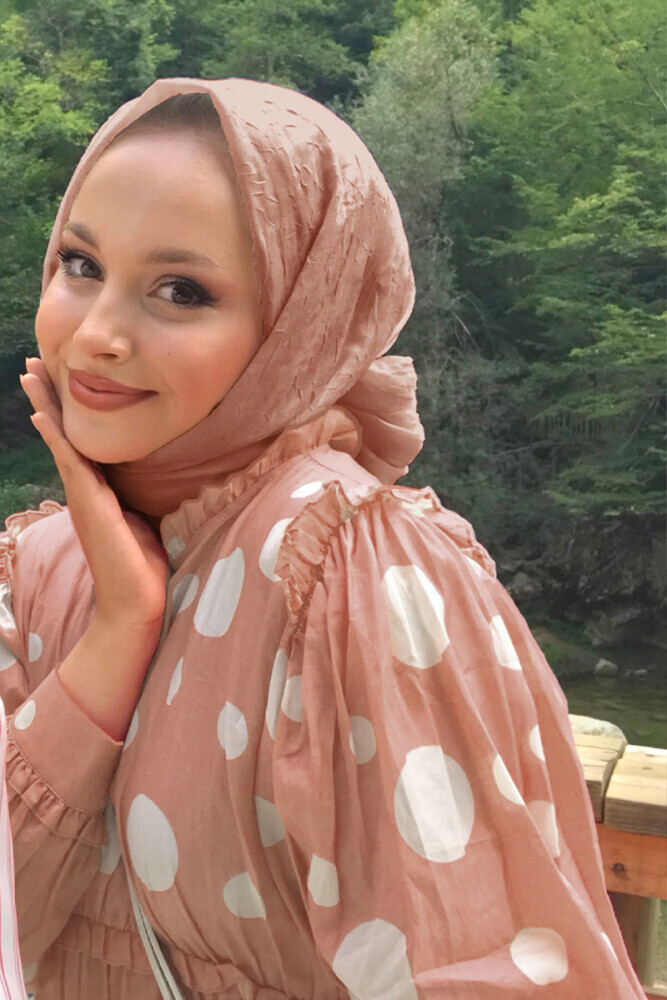 Madame Polo Bambu Kraş Şal - Sütlü Kahve