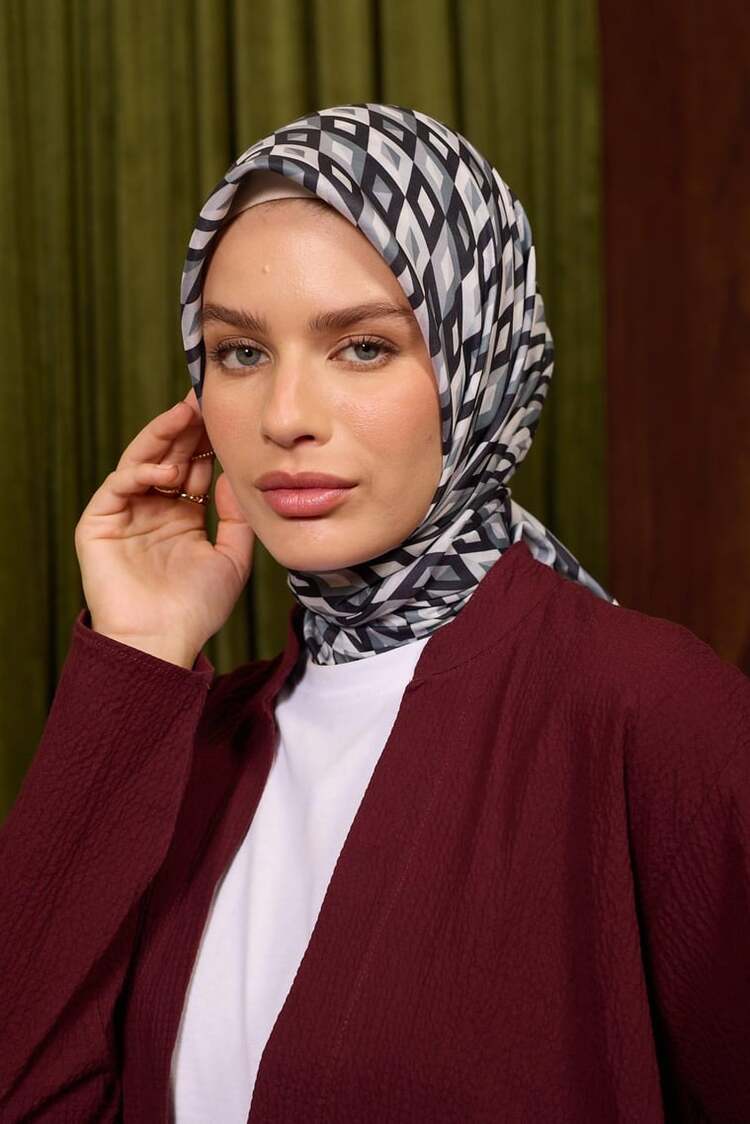 İpekhan Marrakech Koleksiyon Soft Eşarp 1213 - Siyah 11