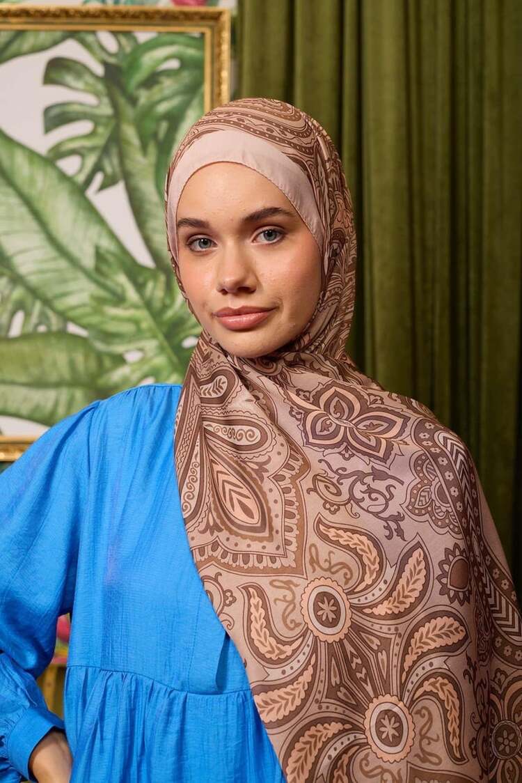İpekhan Marrakech Koleksiyon Soft Şal 3048 - Açık vizon