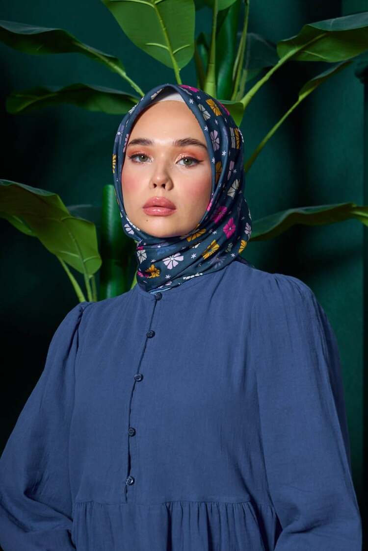 İpekhan Marrakech Koleksiyon Soft Eşarp 1204 - PatlıcanMor 10