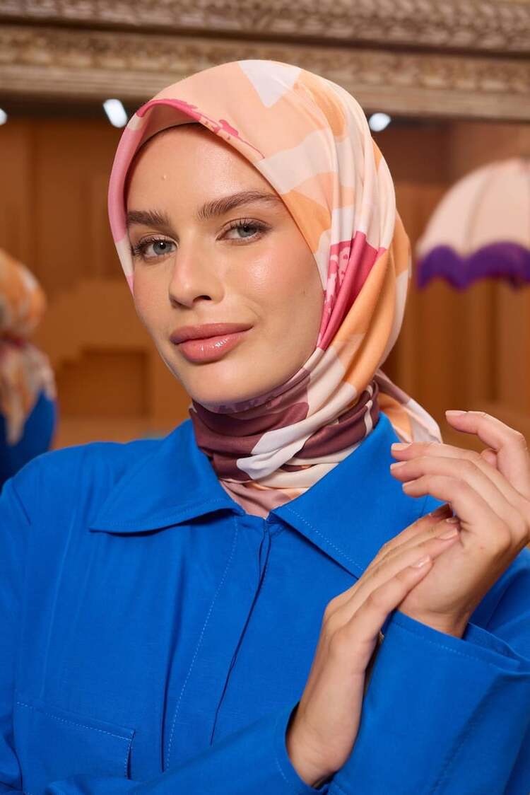 İpekhan Marrakech Koleksiyon Soft Eşarp 1211 - 14 Turuncu
