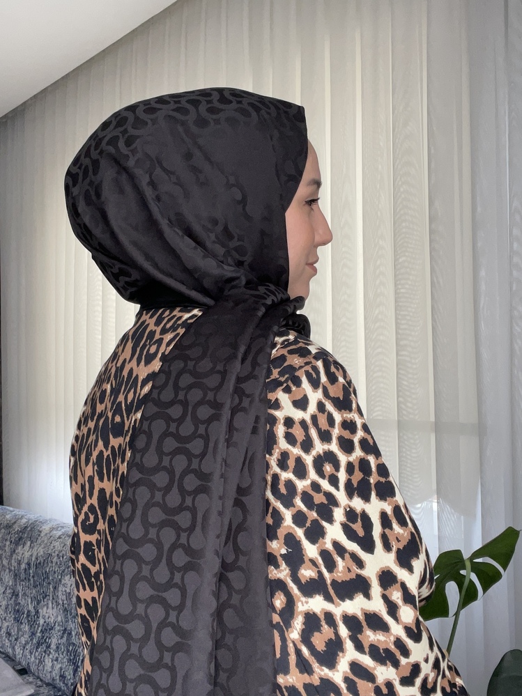 Levidor S Desen Blue Jakar Şal - Siyah
