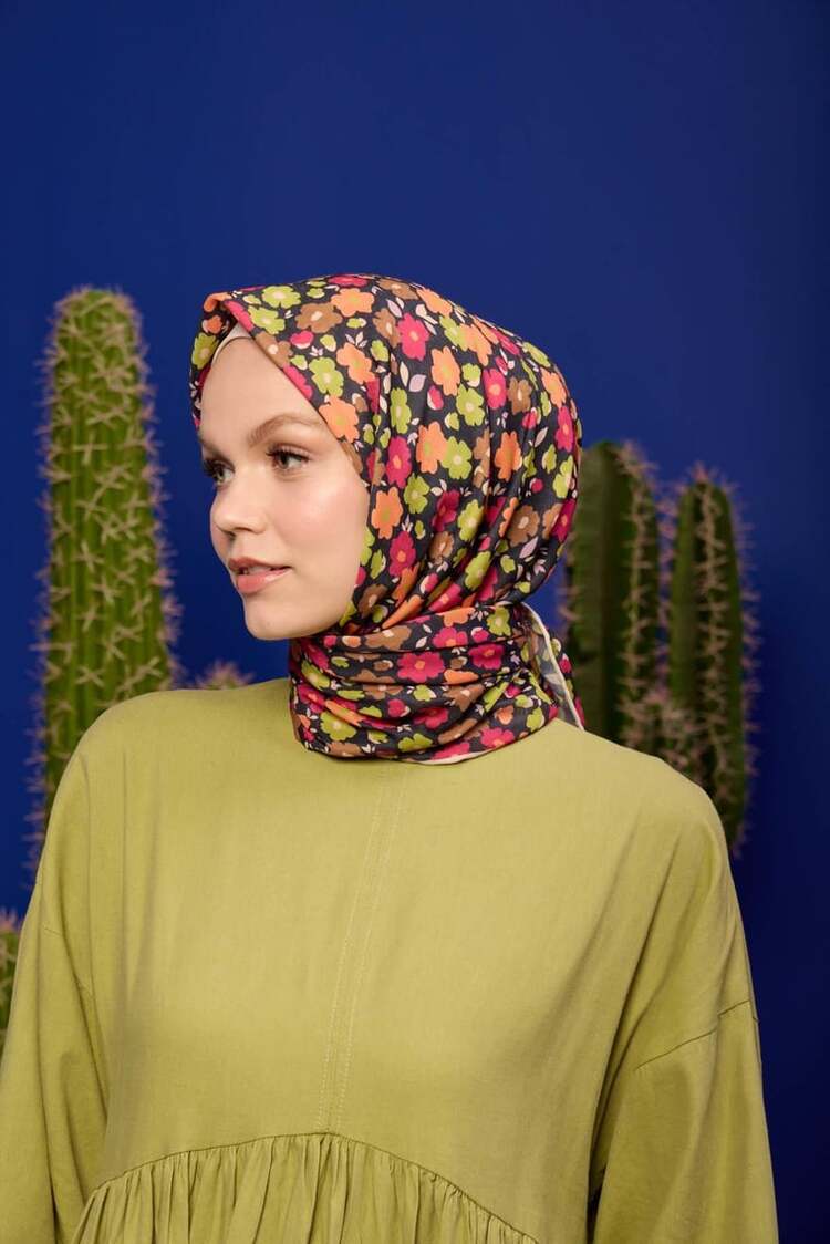 İpekhan Marrakech Koleksiyon Soft Eşarp 1192 - 15 Siyah/Manekşe