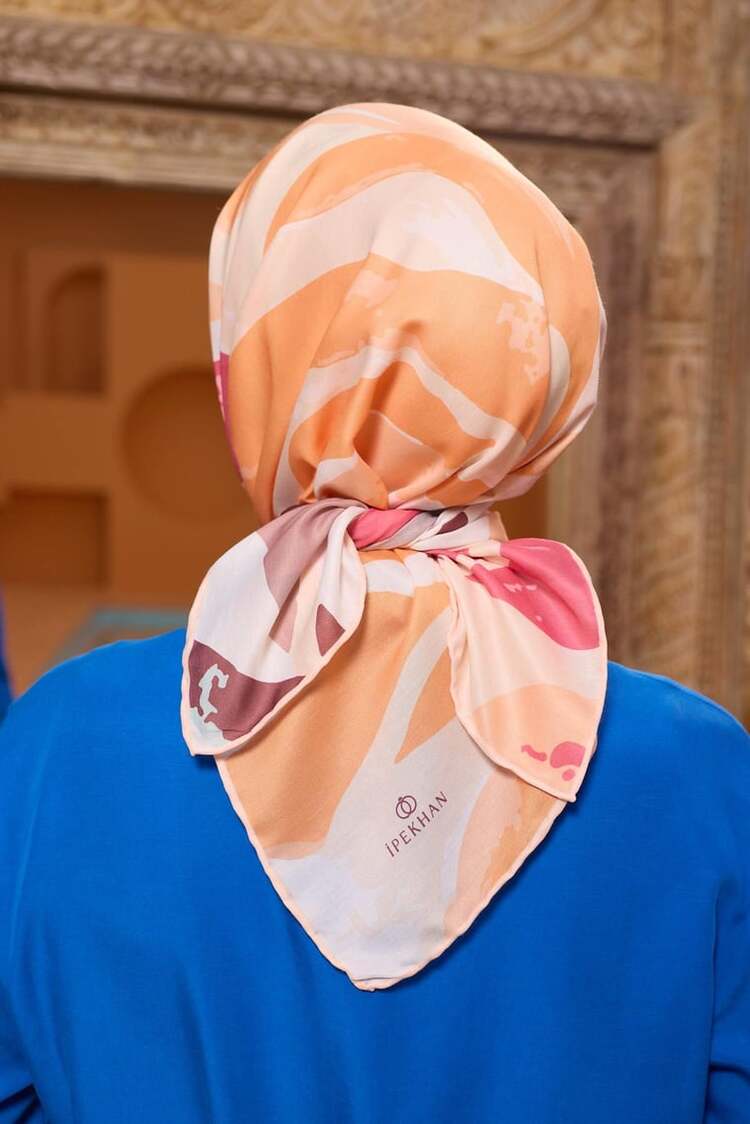 İpekhan Marrakech Koleksiyon Soft Eşarp 1211 - 14 Turuncu
