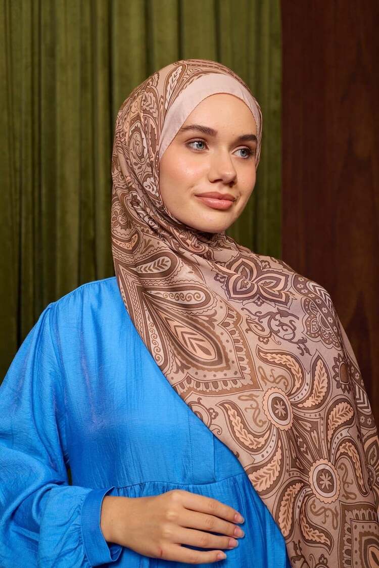 İpekhan Marrakech Koleksiyon Soft Şal 3048 - Açık vizon