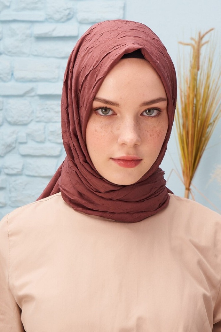 Madame Polo - Bambu Kraş Şal - Mocha