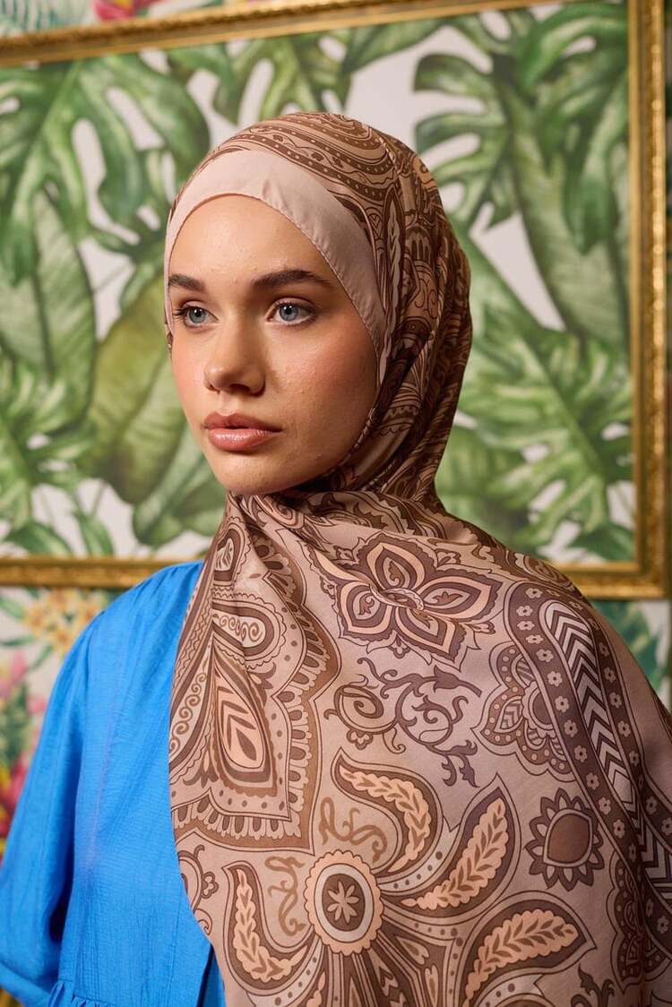 İpekhan Marrakech Koleksiyon Soft Şal 3048 - Açık vizon