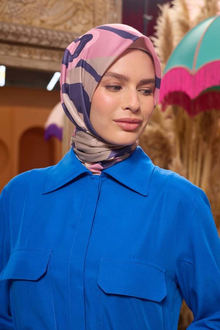 İpekhan Marrakech Koleksiyon Soft Eşarp 1211 - 04 Pembe