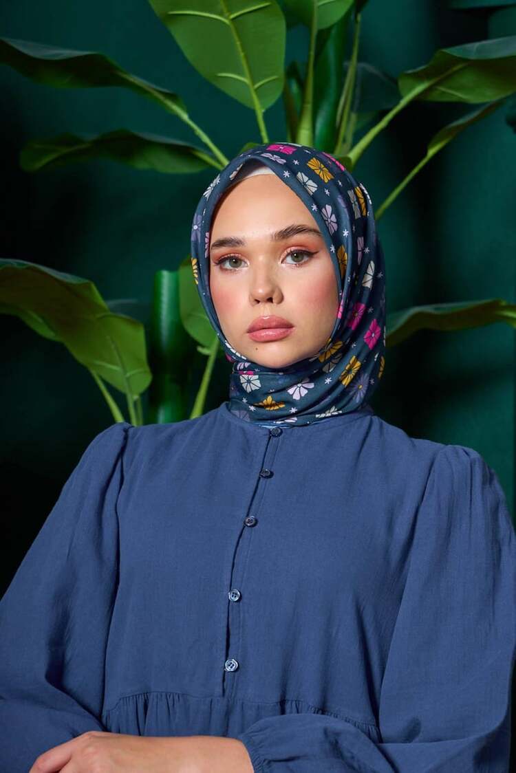 İpekhan Marrakech Koleksiyon Soft Eşarp 1204 - PatlıcanMor 10