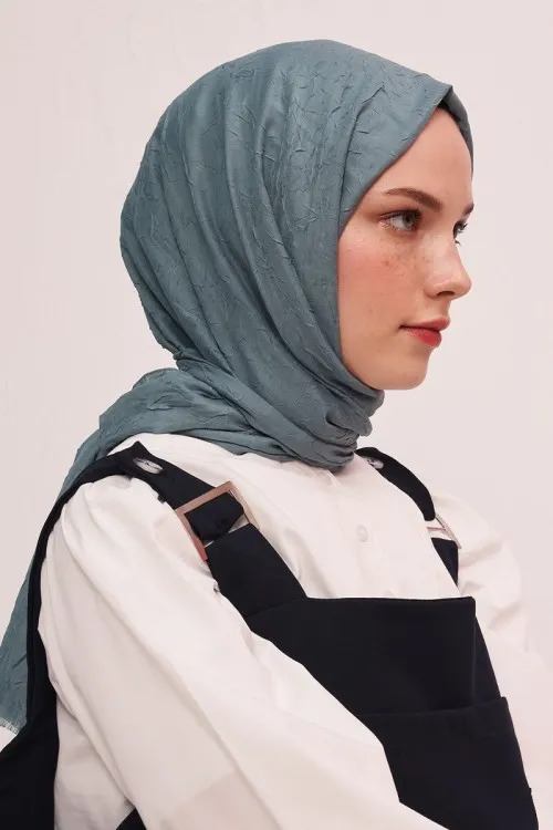 Madame Polo - Bambu Kraş Şal - Mint