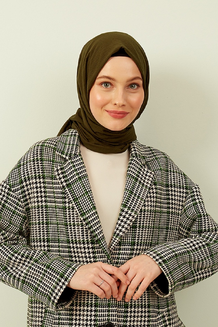 Madame Polo Mio Cazz Şal - Haki