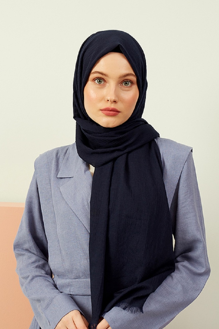 Madame Polo Mio Cazz Şal - Lacivert