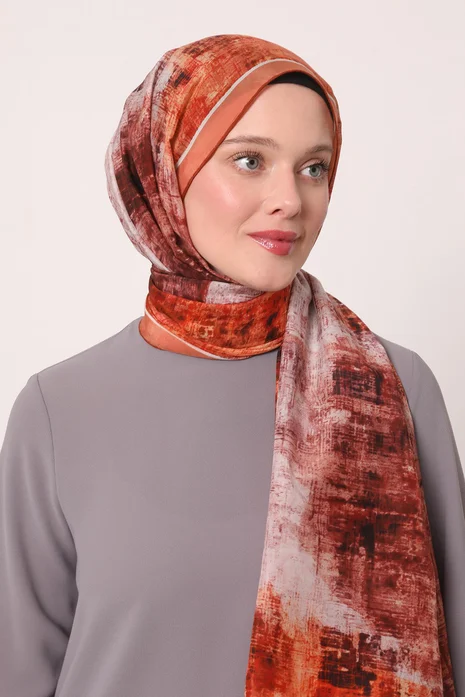 Luvensara Silk Elite Şal | Turuncu