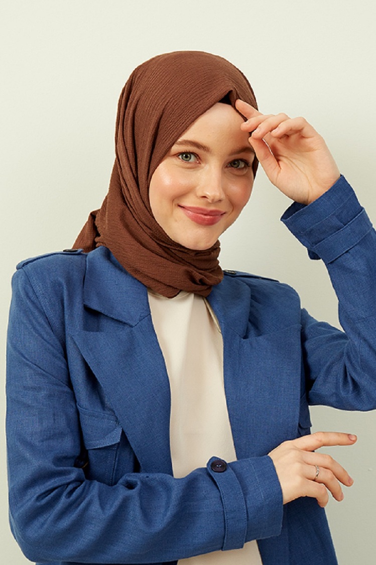 Madame Polo Mio Cazz Şal - Acı Kahve