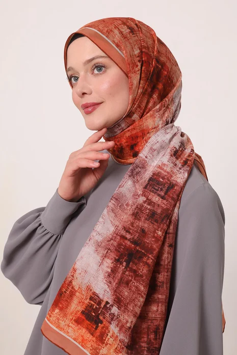 Luvensara Silk Elite Şal | Turuncu