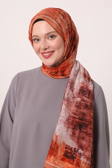 Luvensara Silk Elite Şal | Turuncu