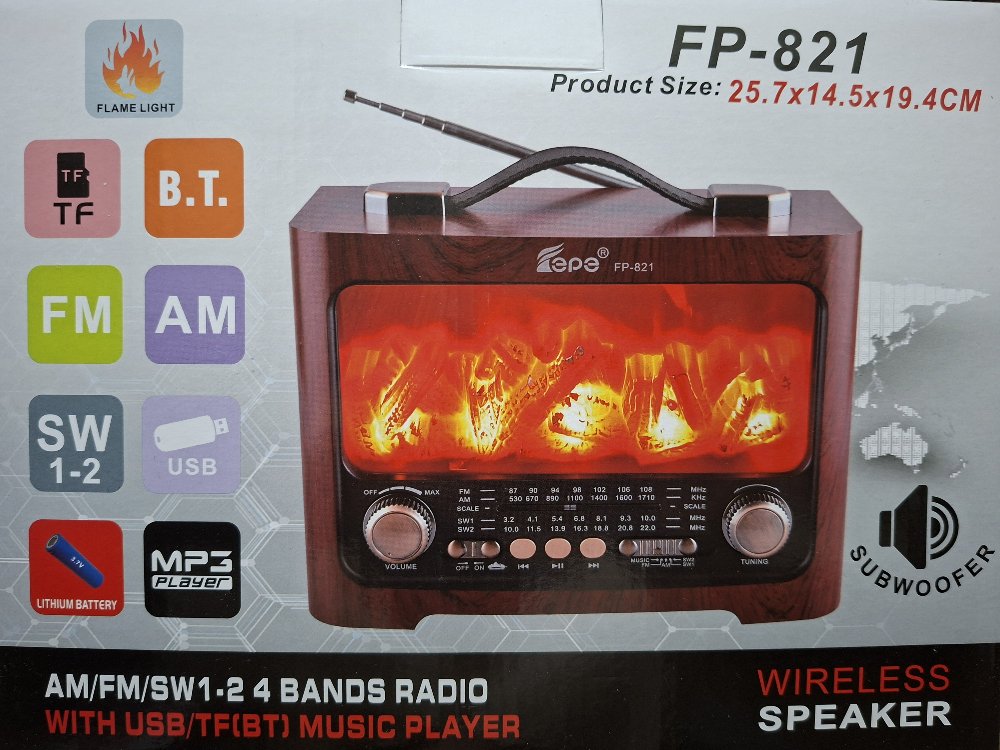 FP-821 dekoratif nostaljik radyo