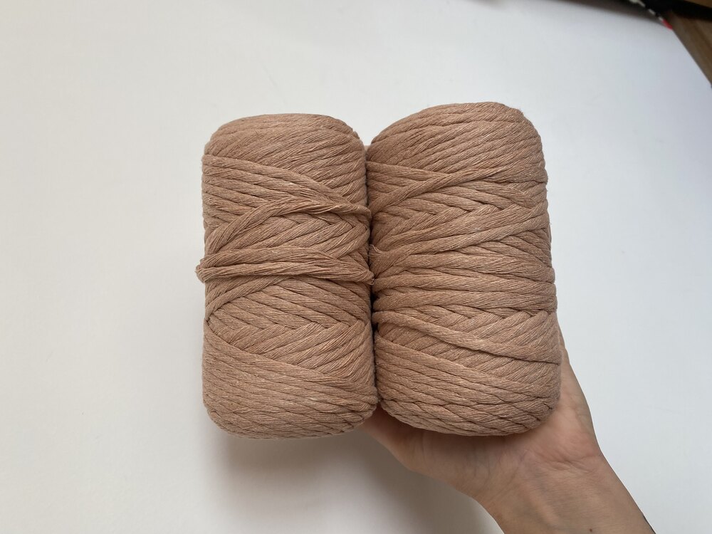 Sütlü Kahve Makrome ipi 250gr 3mm