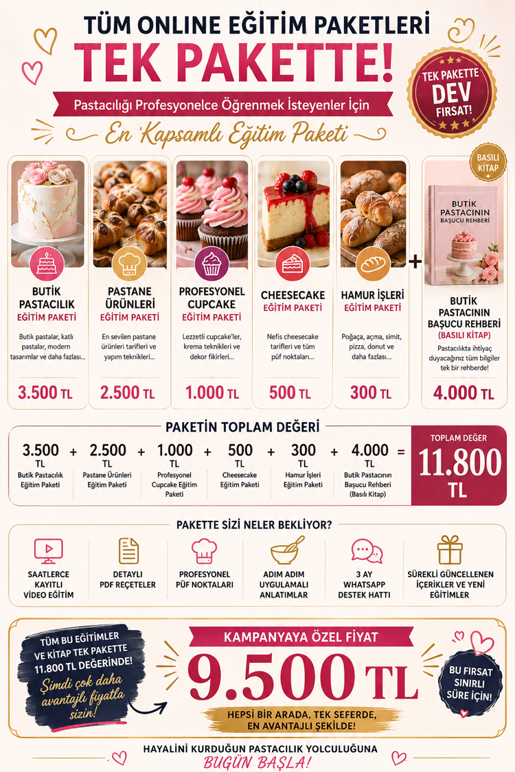 BUTIK PASTACININ BAŞUCU REHBERI KITABI & ONLİNE DERSLER