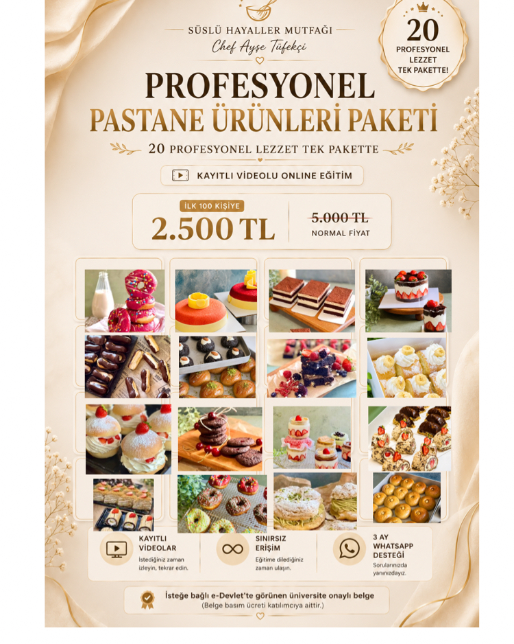 BUTIK PASTACININ BAŞUCU REHBERI KITABI & ONLİNE DERSLER