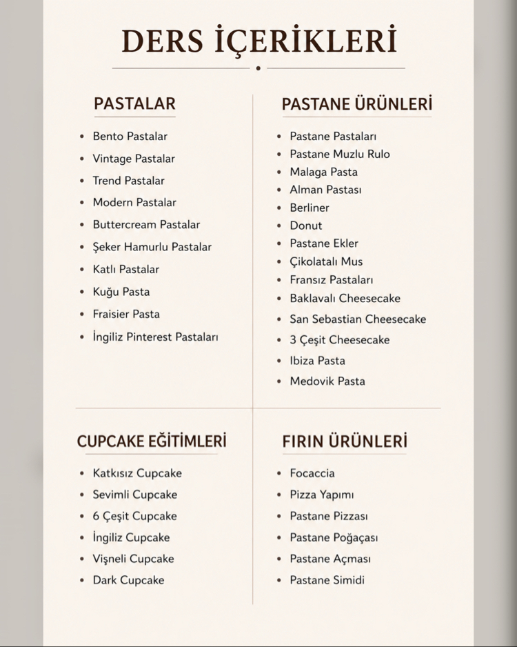 Online Pastacılık Akademisi