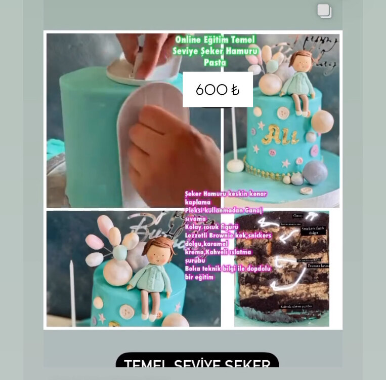 Şeker hamuru( temel seviye)