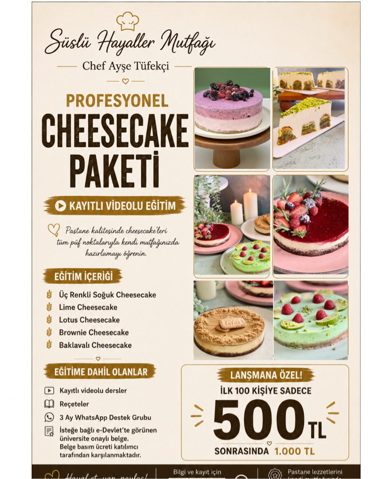 Online cheesecake paketi