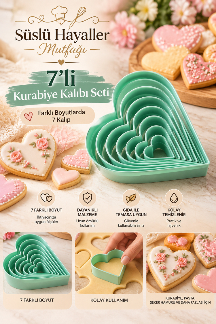 7 li volovan set kalp