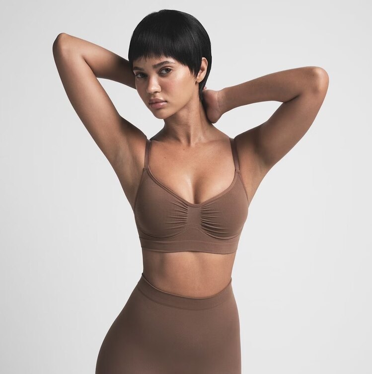 SKIMS Kahve Dikişsiz Bralette