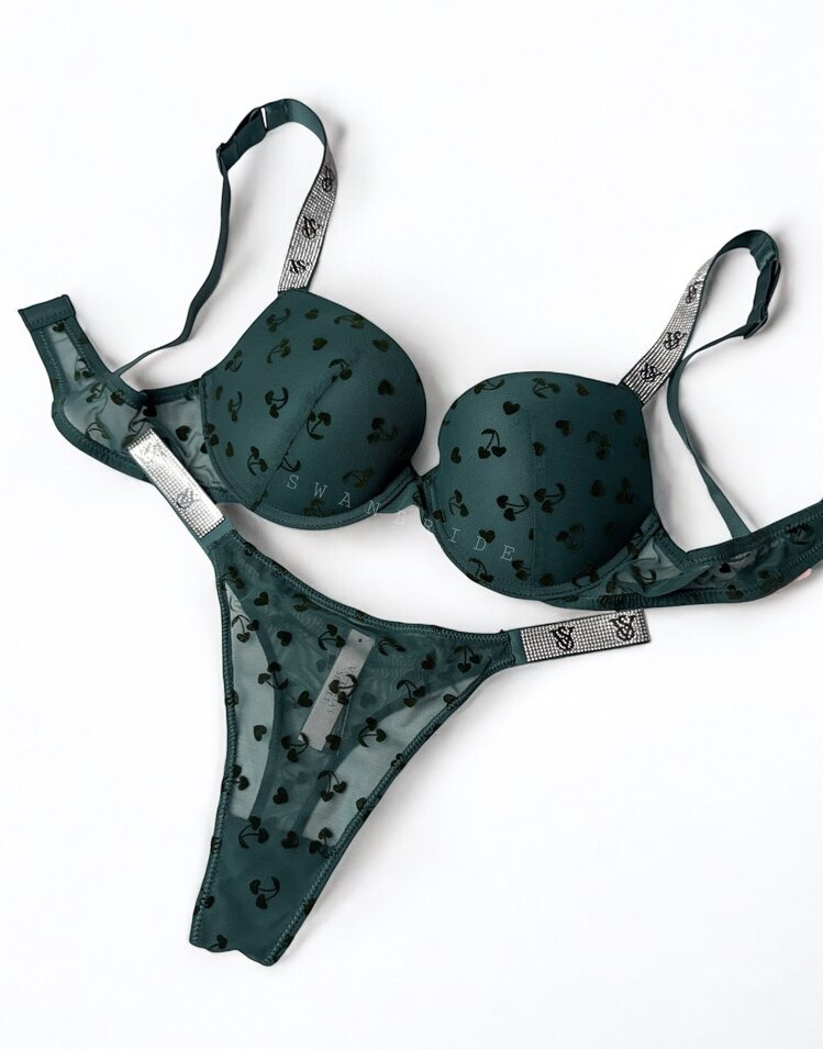 Victoria’s Secret YEŞİL İthal Seri Destekli Very Sexy Shine Takım