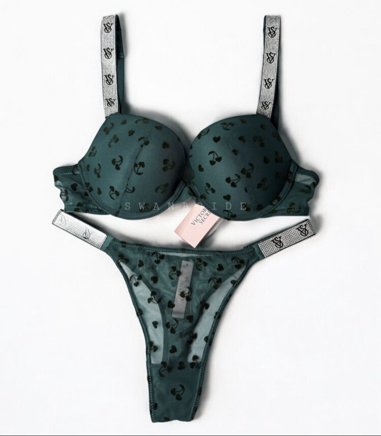 Victoria’s Secret YEŞİL İthal Seri Destekli Very Sexy Shine Takım