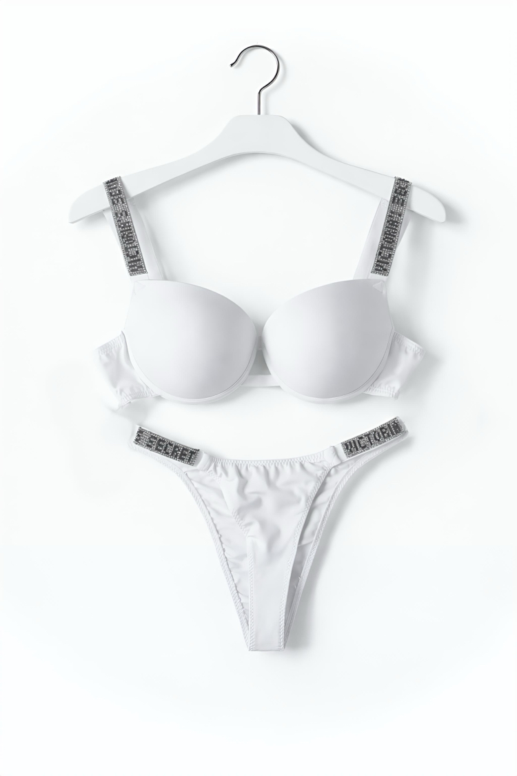 Victoria’s Secret Beyaz Destekli Very Sexy Shine Takım