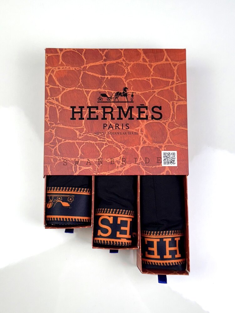 Hermes Black  Premium Erkek Boxer Set 