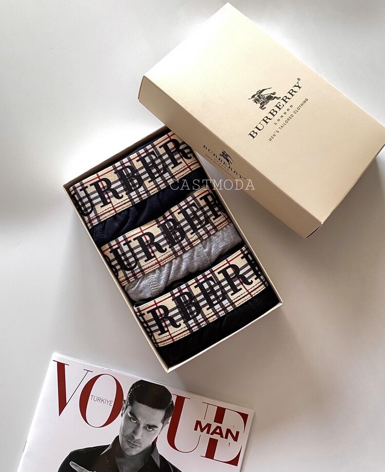 SW0074- Burberry Erkek Boxer Set