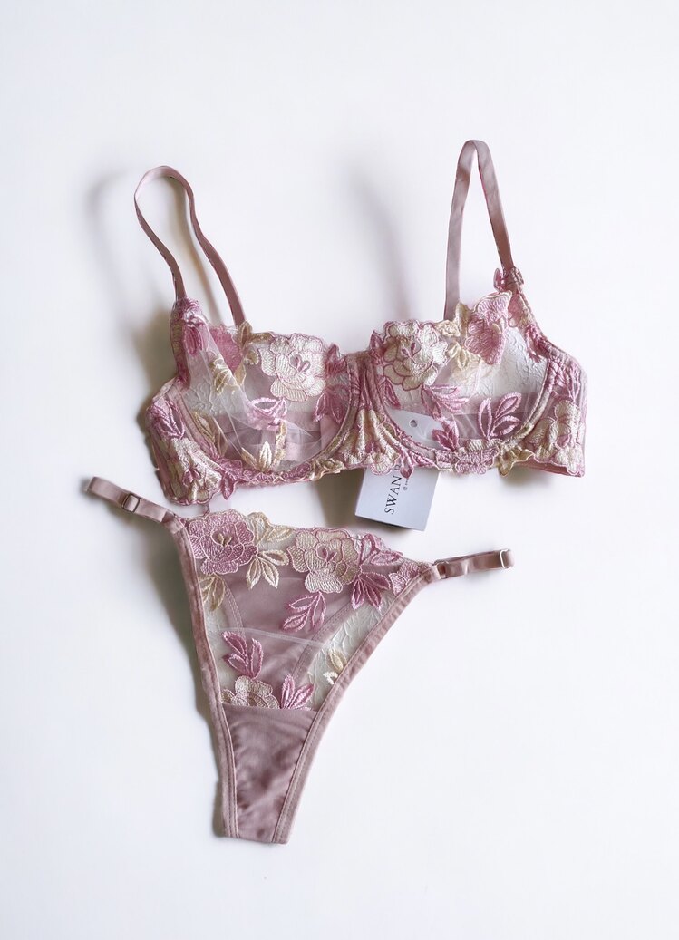 SW0039- Pudra Retro Bralet Takım