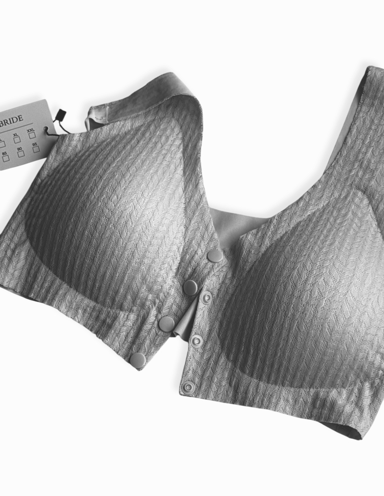 Konfor / Triko Desenli Düğmeli Lazer Sütyen