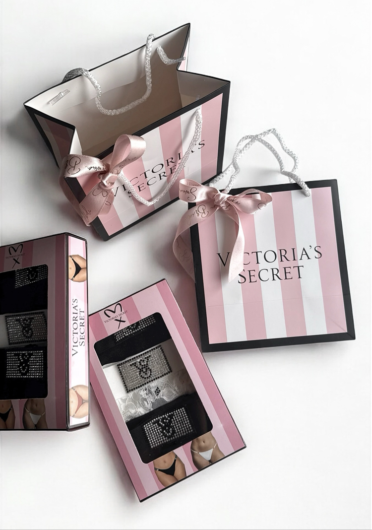 Victoria’s Secret Very Sexy 3’lü Tanga Set ÇANTA HEDİYELİ