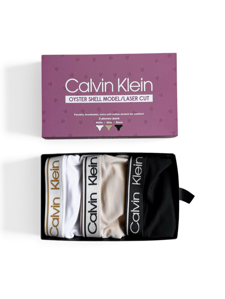 Calvin Klein Oyster Shell Lazer Kesim Brazilian 3’lü Set