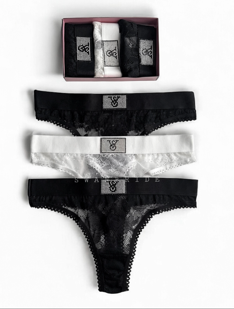 Victoria’s Secret Very Sexy 3’lü Tanga Set ÇANTA HEDİYELİ