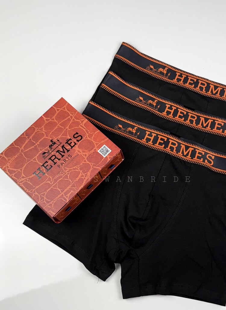 Hermes Black  Premium Erkek Boxer Set 