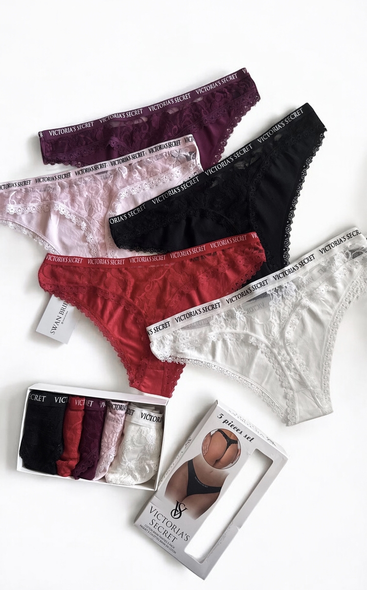 Victoria’s secret Angel 5’li Dantel Tanga Set
