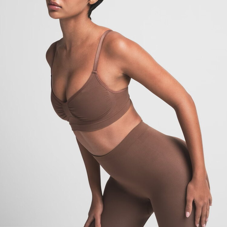 SKIMS Kahve Dikişsiz Bralette