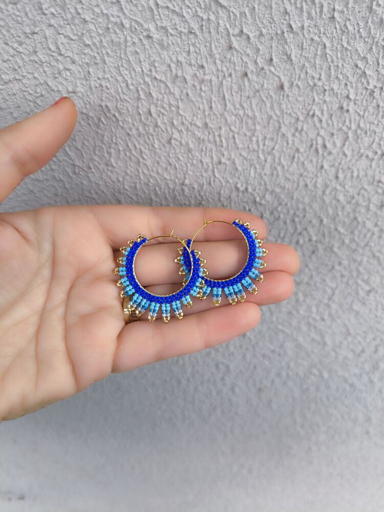 Miyuki Saçaklı Küpe