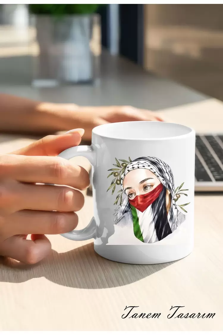 Filistin Tasarımlı Baskılı Kupa Bardak