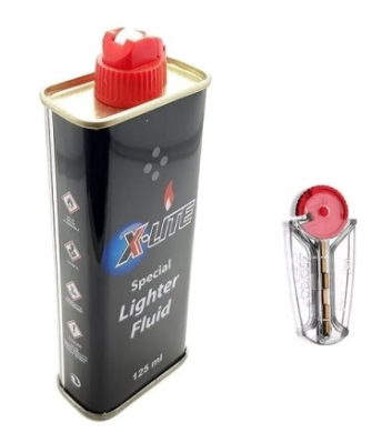 X-lite 125ml Zippo Benzini Zippo Çakmak Gazı + Zippo Çakmak Taşı