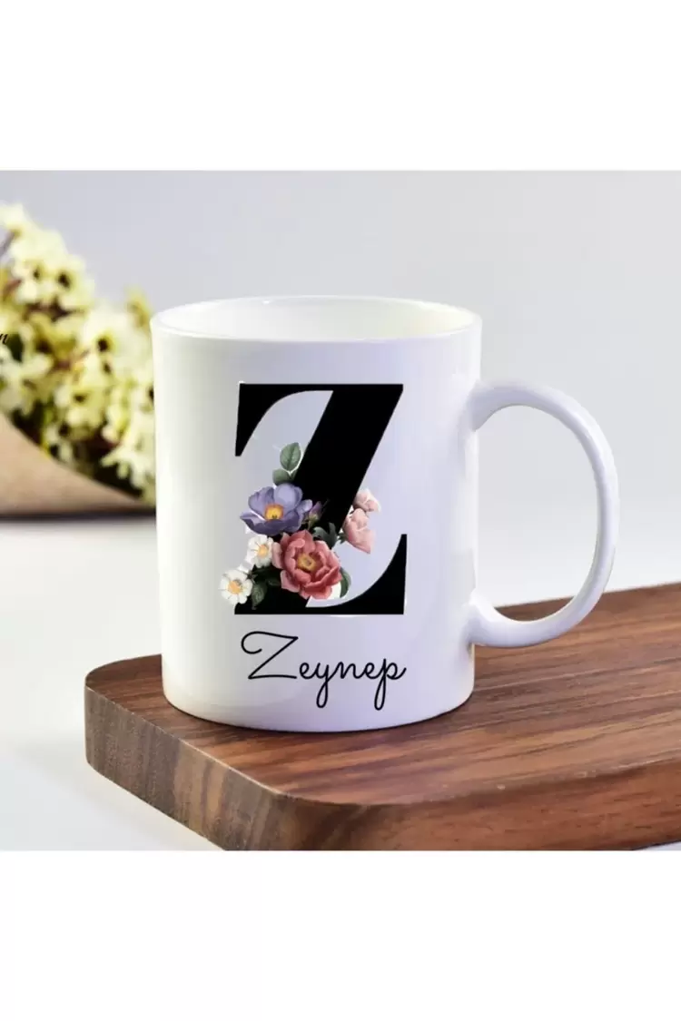 Zeynep isimli Z Baş Harf Kupa Bardak