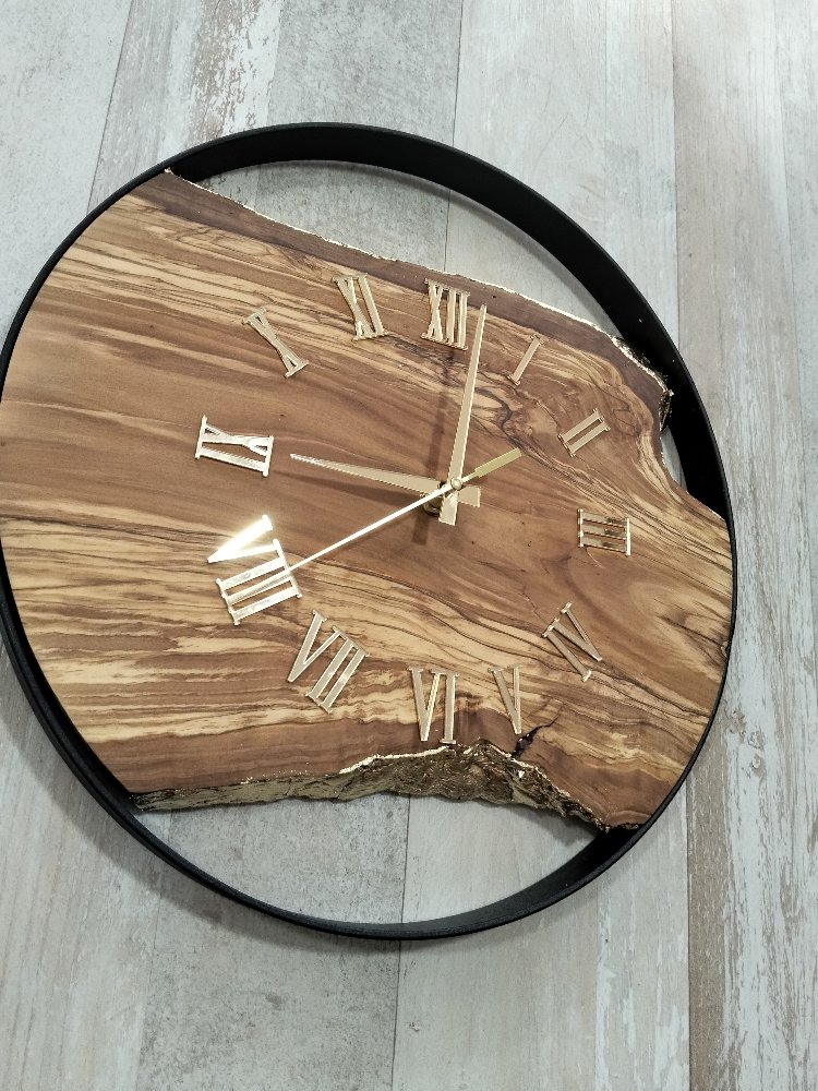 AHŞAP DUVAR SAATİ ( 35 cm.)