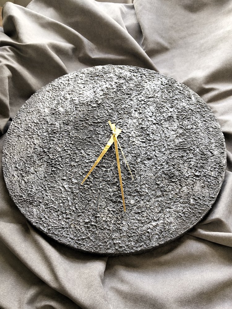 Beton Efekt Duvar Saati (50 cm. çap)