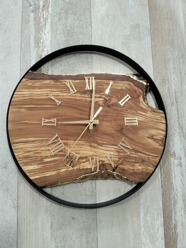 AHŞAP DUVAR SAATİ ( 35 cm.)