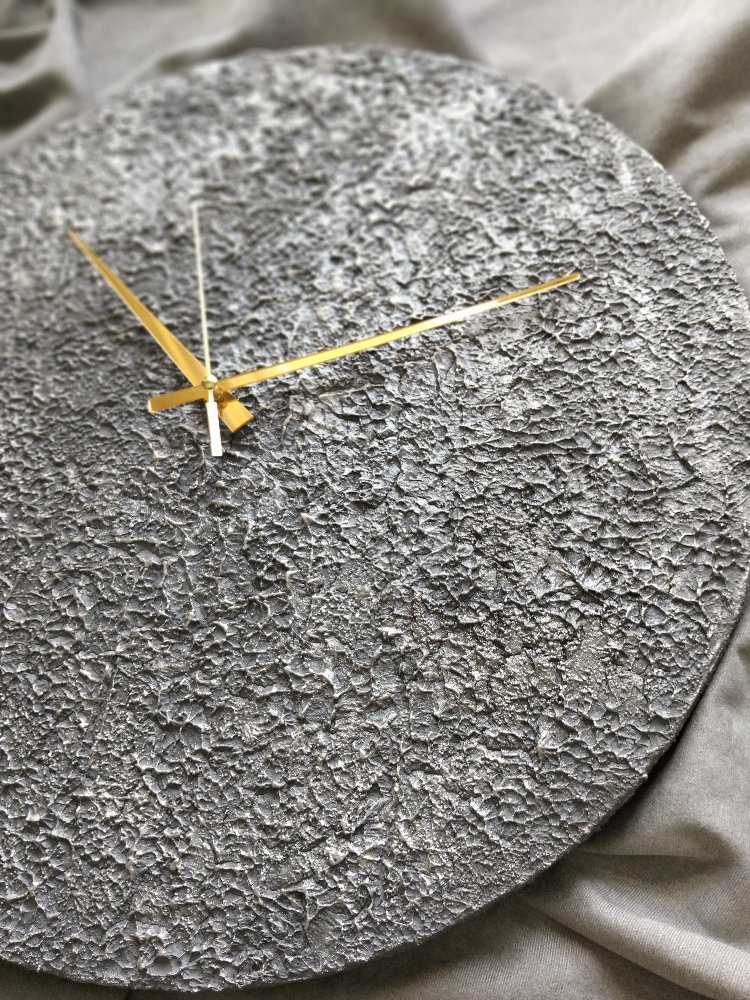 Beton Efekt Duvar Saati (50 cm. çap)